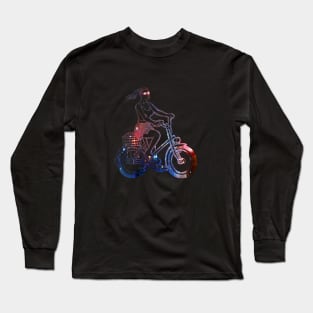 Girl with Bike Long Sleeve T-Shirt